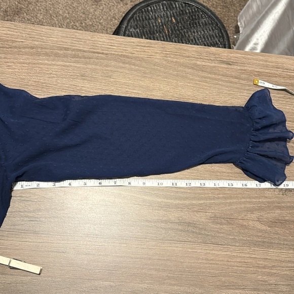 ASOS  dress women’s size 16 blue wrap dress - Picture 5 of 7